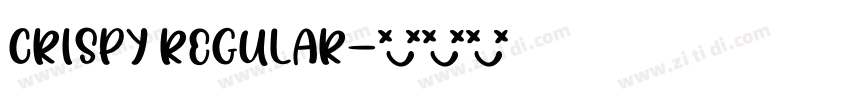 CRISPY Regular字体转换